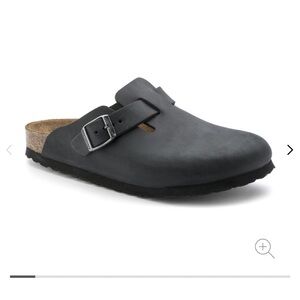 birkenstock boston oiled leather (black)